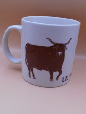 VINTAGE 1970'S TAYLOR & NG LE TAUREAU COFFEE CUP MUG BULL DESIGN WESTERN JAPAN
